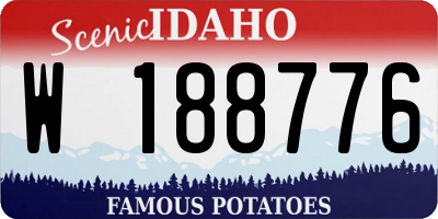 ID license plate W188776