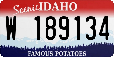 ID license plate W189134