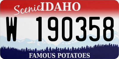 ID license plate W190358