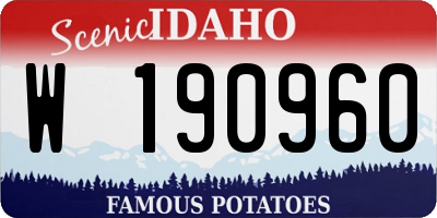 ID license plate W190960