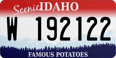 ID license plate W192122