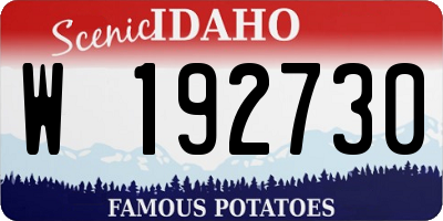ID license plate W192730
