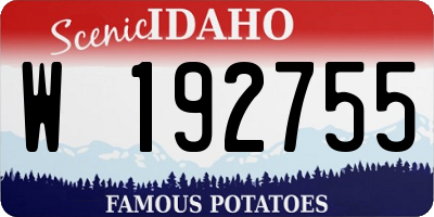 ID license plate W192755