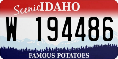 ID license plate W194486