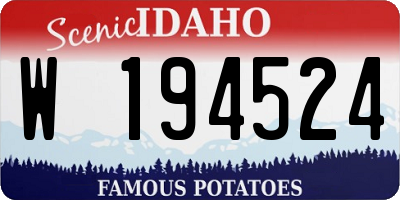 ID license plate W194524