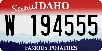 ID license plate W194555