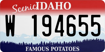 ID license plate W194655