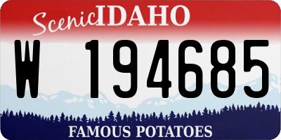ID license plate W194685