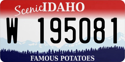 ID license plate W195081