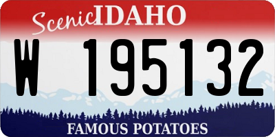 ID license plate W195132
