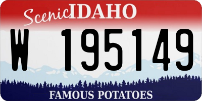 ID license plate W195149