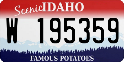 ID license plate W195359