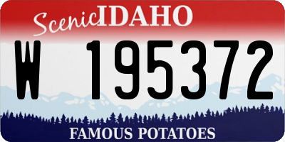 ID license plate W195372