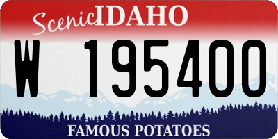 ID license plate W195400