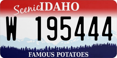 ID license plate W195444