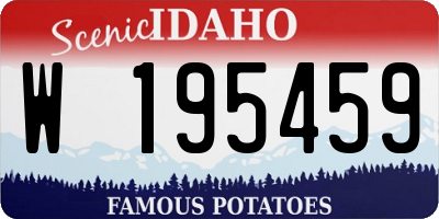 ID license plate W195459