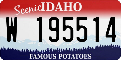 ID license plate W195514