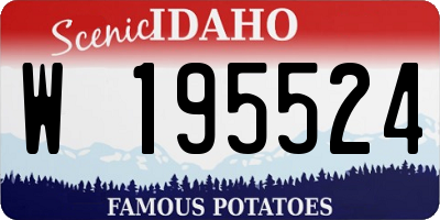 ID license plate W195524