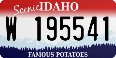 ID license plate W195541