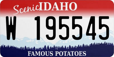 ID license plate W195545