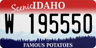 ID license plate W195550