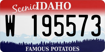 ID license plate W195573