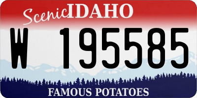 ID license plate W195585