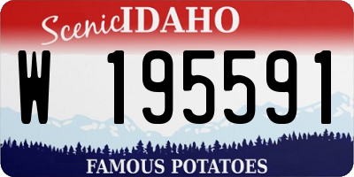 ID license plate W195591