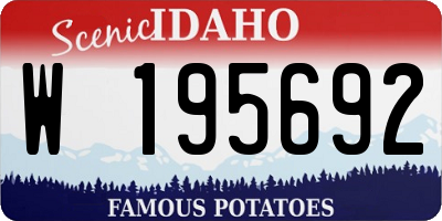 ID license plate W195692