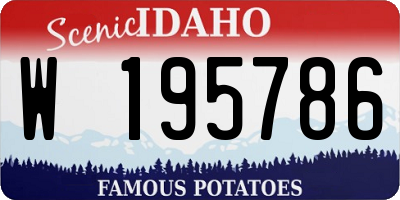 ID license plate W195786