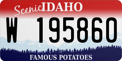 ID license plate W195860