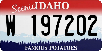 ID license plate W197202