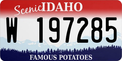 ID license plate W197285