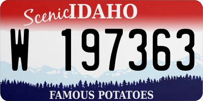 ID license plate W197363
