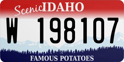 ID license plate W198107
