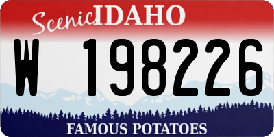 ID license plate W198226
