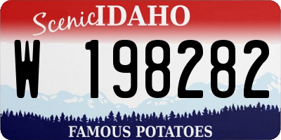 ID license plate W198282