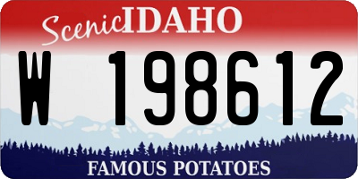 ID license plate W198612
