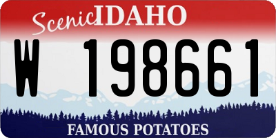 ID license plate W198661