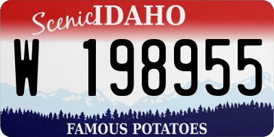 ID license plate W198955