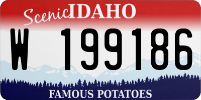 ID license plate W199186