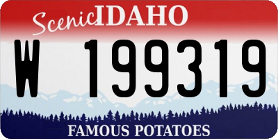 ID license plate W199319