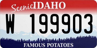 ID license plate W199903