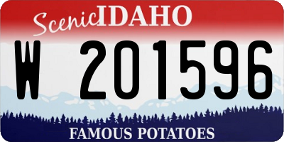 ID license plate W201596
