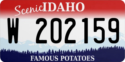 ID license plate W202159