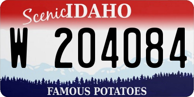 ID license plate W204084