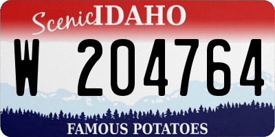 ID license plate W204764