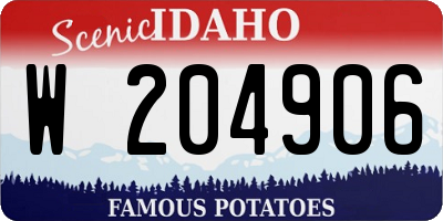 ID license plate W204906