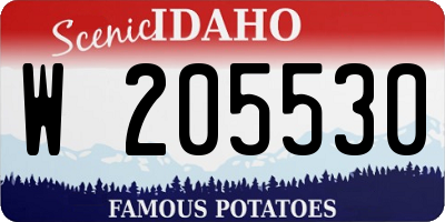ID license plate W205530