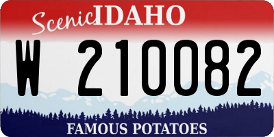 ID license plate W210082